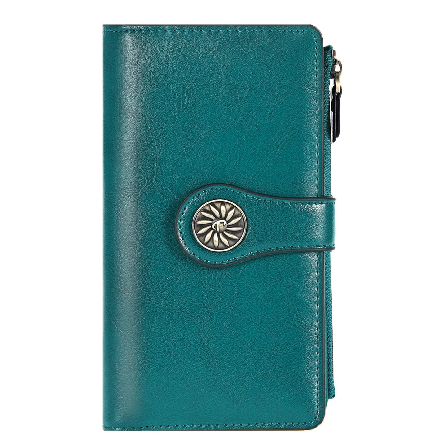 HOTTravelambo Women's Wallet RFID Blocking Trifold Clutch Large Capacity Credit Card Holder Travel Purse