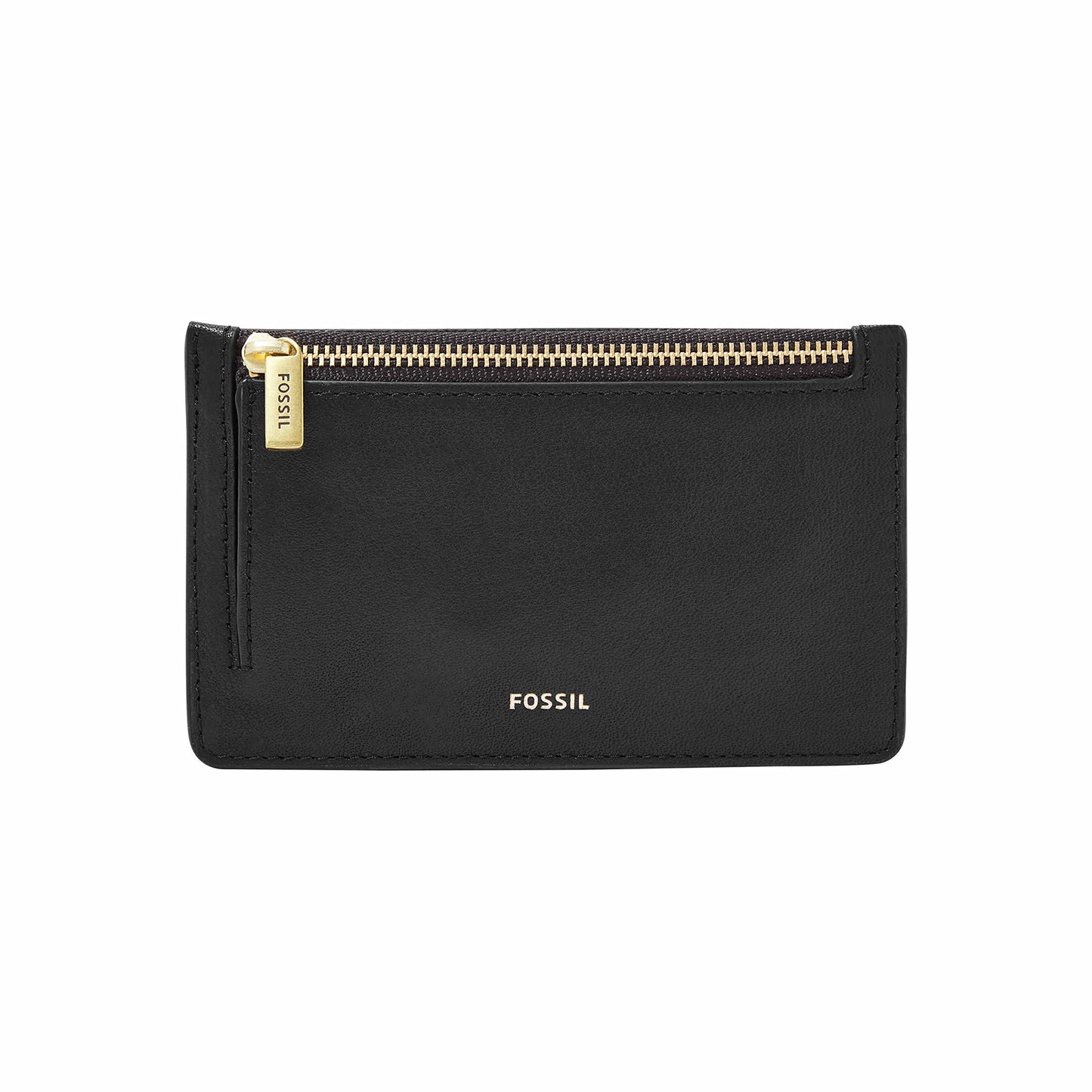 HOTFossil Women's Logan RFID-Blocking Leather Zip Around Card Case Wallet with Keychain
