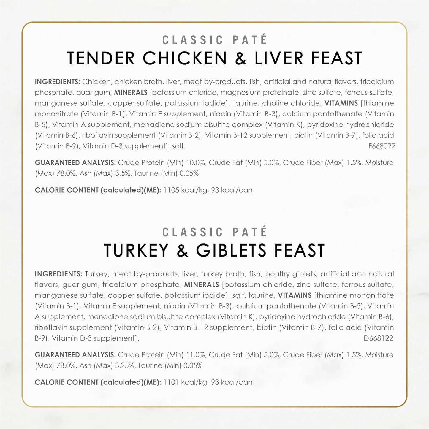 HOTFancy Feast Poultry and Beef Feast Classic Pate Collection Grain Free Wet Cat Food Variety Pack - (Pack of 30) 3 oz. Cans