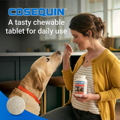 HOTNutramax Cosequin Joint Supplement, Glucosamine for Dogs, Chew Tabs, 60ct | Glucosamine & Chondroitin for Dogs, Supports Healthy Joints, Chewable Tablets for All Breeds & Sizes, All Ages