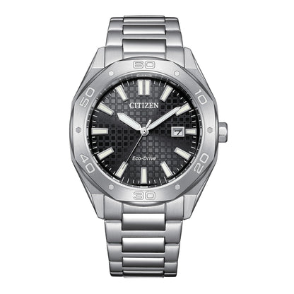 HOTCitizen Men's Eco-Drive Sport Casual Odyn Watch, Stainless Steel Watch, 3 Hand, Date
