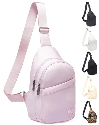 HOTMAXTOP Crossbody Bags for Women Men Lightweight Sling Bag Fanny Packs for Travel Casual Outdoors Gifts for Family Black