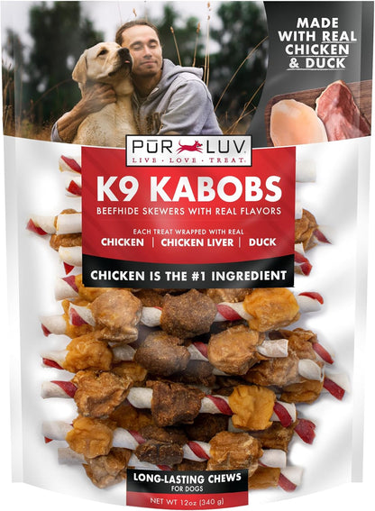 HOTPur Luv Chicken Wrapped Sweet Potato Dog Treats, Rawhide Free Jerky Wraps, Made with Real Chicken, 16 Oz, Healthy, Easily Digestible, Long Lasting, High Protein Treat, Satisfies Dog's Urge to Chew