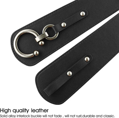 HOTJASGOOD Women's Elastic Wide Belts Retro Stretchy Belt Vintage Cinch Belts for Dresses Coats