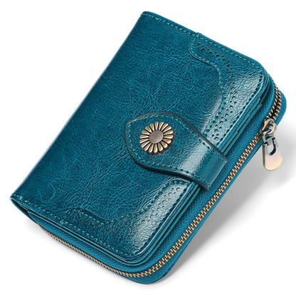 HOTSENDEFN Leather Credit Card Holder RFID Blocking Wallet for Women Large Capacity Card Case Organizer Wristlet with 35 Slots