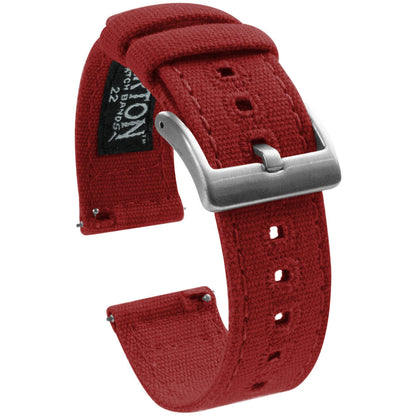 HOTBARTON Canvas Quick Release Watch Band Straps