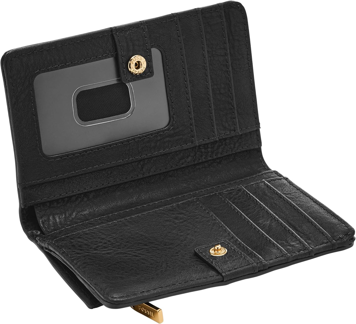 HOTFossil Women's Liza Leather Wallet Multifunction, Black (Model: SL7986G001)