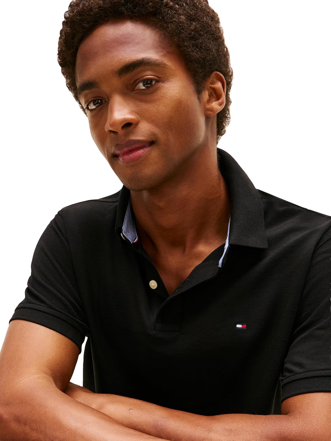 HOTTommy Hilfiger Men's Short Sleeve Moisture Wicking Stretch Polo Shirt With Quick Dry + Uv Protection
