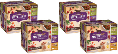 HOTNutrish Savory Favorites Wet Dog Food Variety Pack, 8 oz Tubs (Rachael Ray) | Pack of 6, Includes 3 Delicious Flavors of Chicken Paw Pie, Hearty Beef Stew & Savory Lamb Stew, No Artificial Flavors