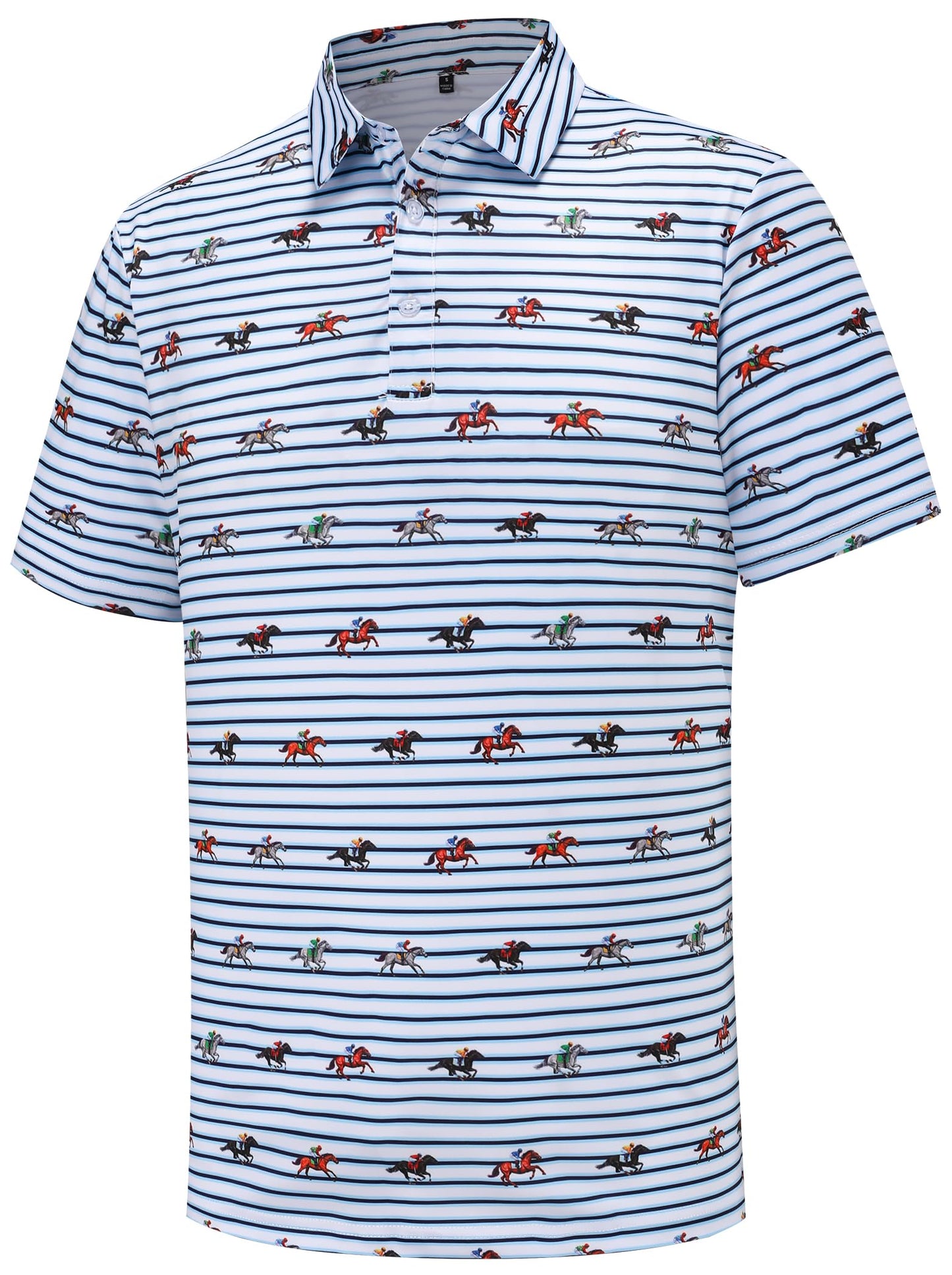 HOTMen's Golf Polo Shirts Short Sleeve Performance Moisture Wicking Dry Fit Funny Golf Polo Shirts for Men