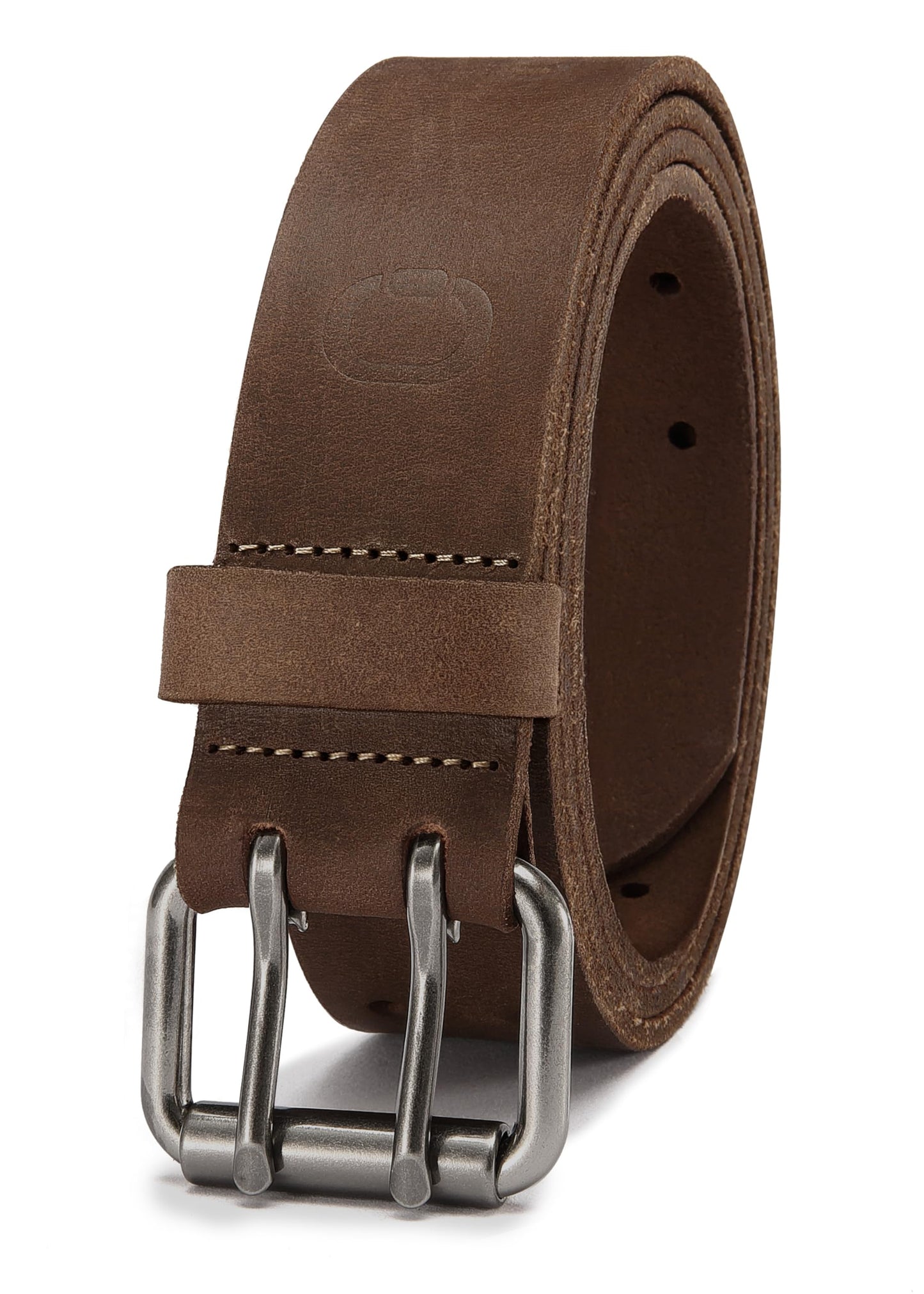 HOTCHAOREN Work Belts for Men, Leather Belt Heavy Duty for Daily Wear | Genuine Leather, Solid Buckle, Casual Wear, Everyday Dress, Gift Box