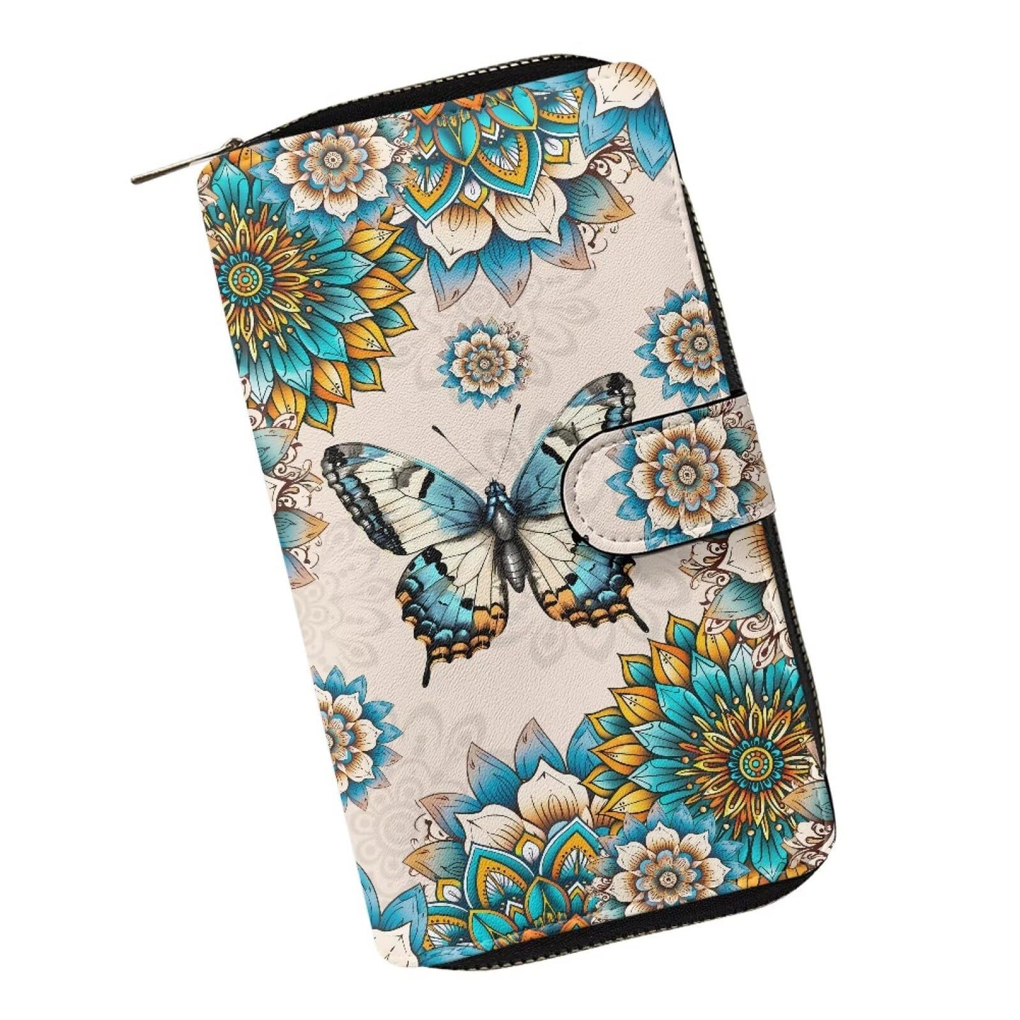 HOTCOEQINE Animal Wallet, Cute Chicken Long Leather Money Bag, Handbag With Zipper for Coin Phone, Travel Handbag for Party