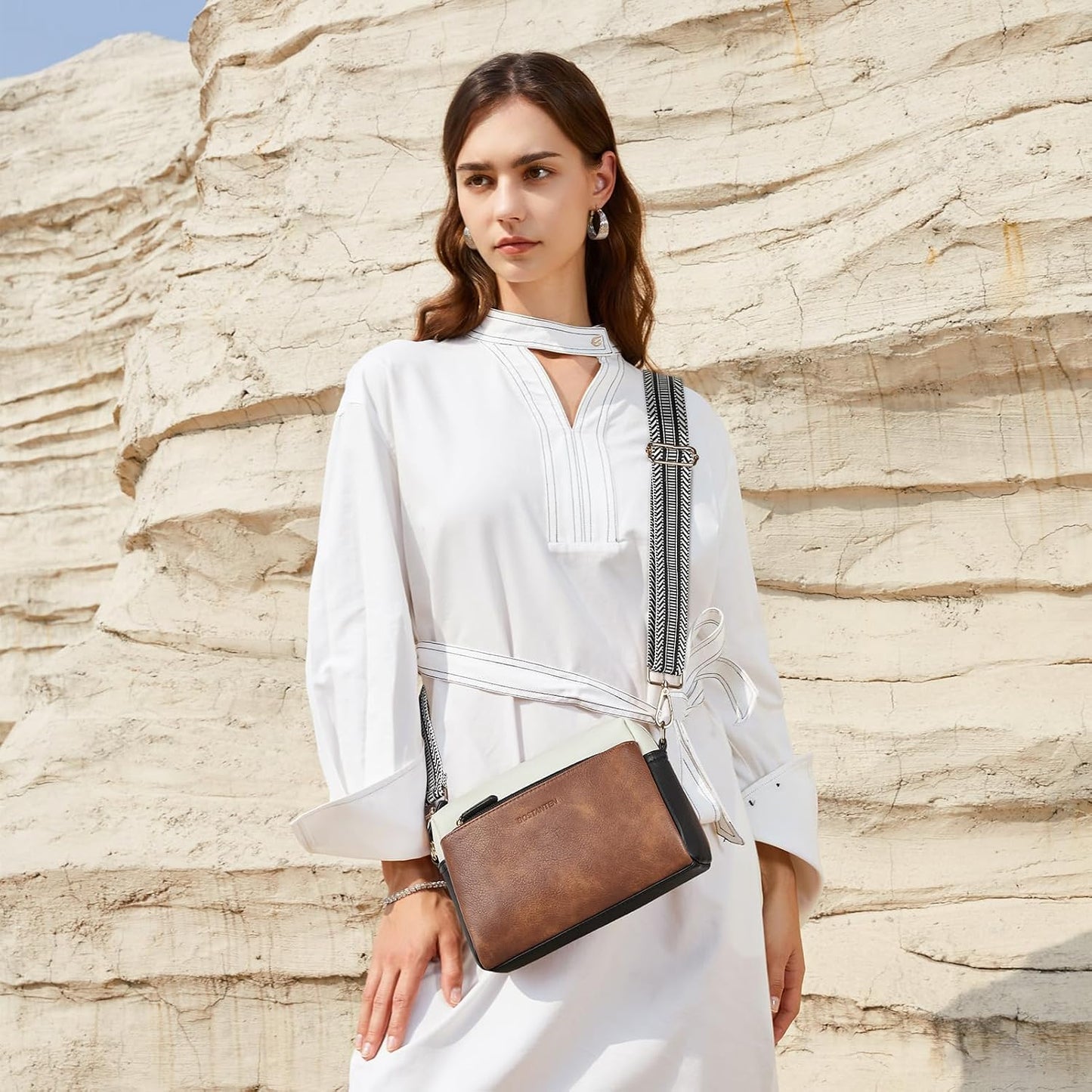 HOTBOSTANTEN Crossbody Bags for Women ＆ Leather Wallet Women RFID Blocking Credit Card Holder
