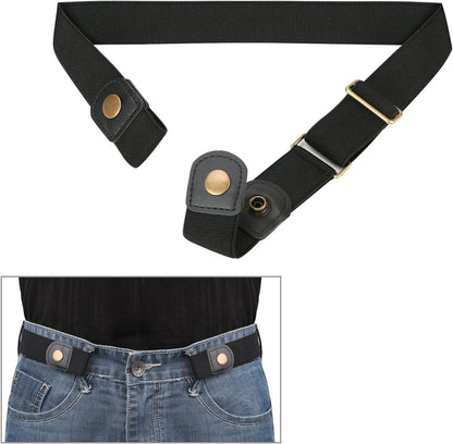HOTXZQTIVE No Buckle Invisible Elastic Stretch Belt for Men/Women Fits waist 24-50in Father Day Gift