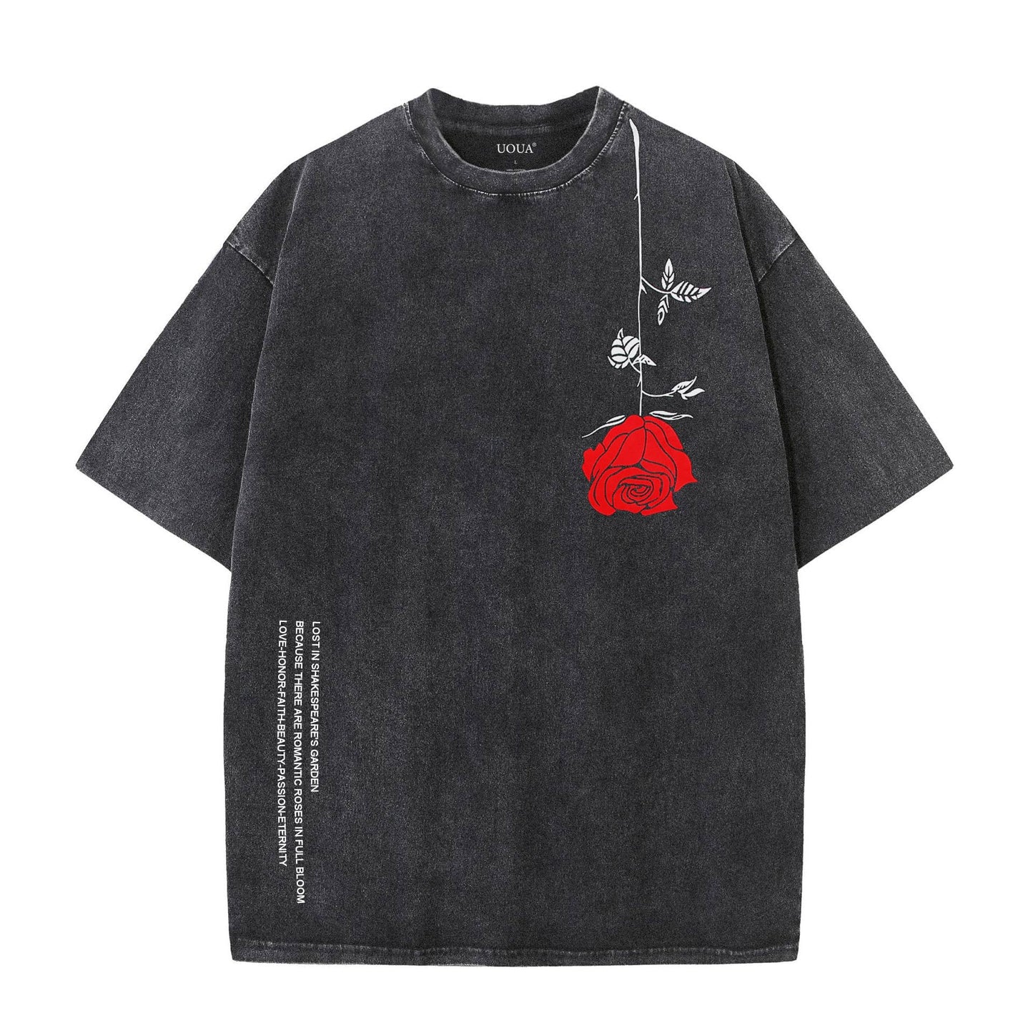HOTUOUA Mens Graphic Tees Vintage Oversized T-Shirts Casual Acid Wash Cotton Streetwear (S-2XL)