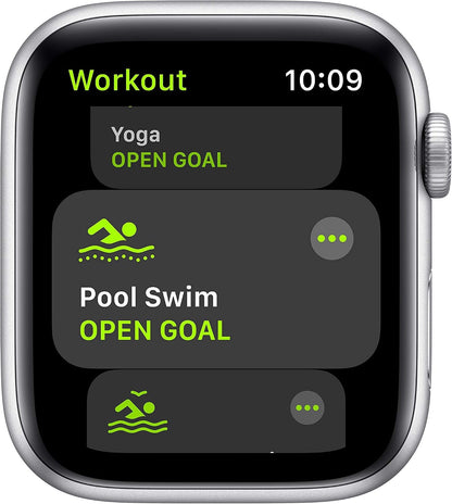 HOTApple Watch SE (GPS, 40mm) - Silver Aluminum Case with White Sport Band (Renewed)