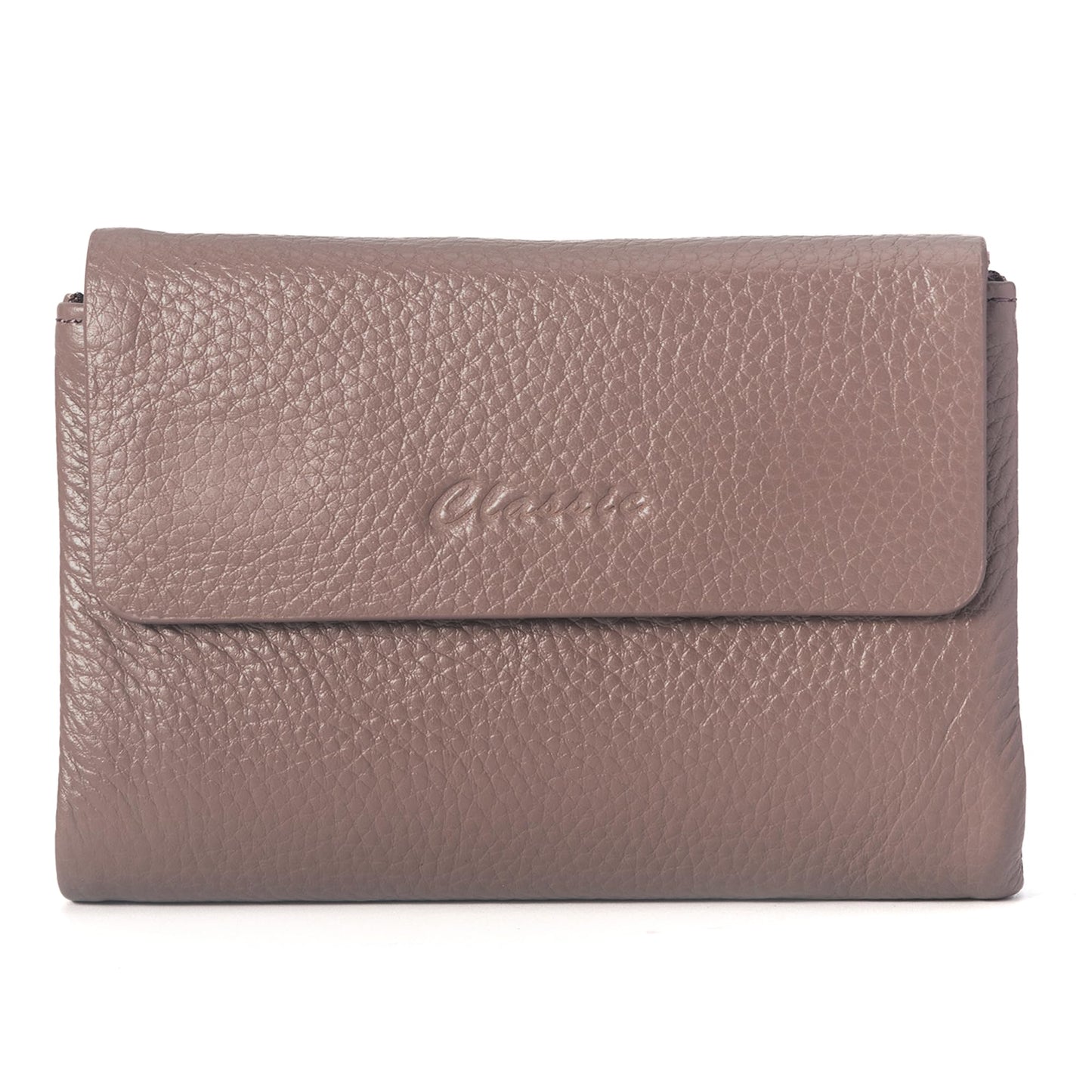 HOTBifold Wallet for Women Genuine Leather, [Large Capacity] [Magnetic Closure] Female Ladies Wallet Card Holder with ID Window, Zipper Coin Pockets (Burgundy)