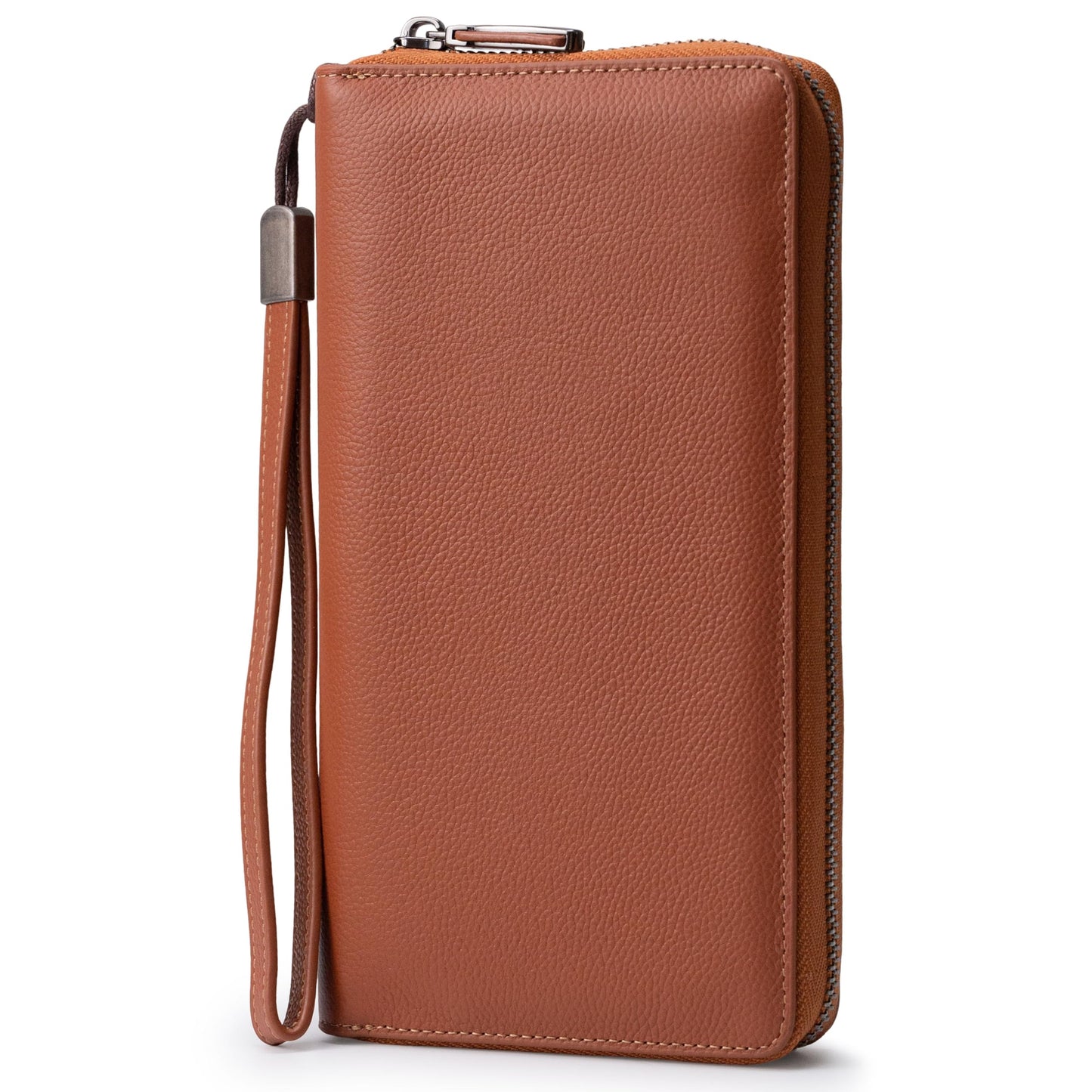 HOTBveyzi Women RFID Blocking Wallet Leather Zip Around Phone Clutch Large Capacity Ladies Travel Purse Wristlet
