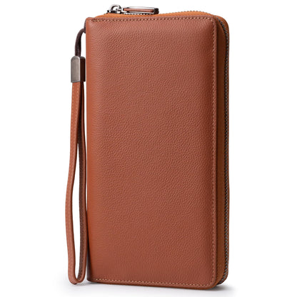HOTBveyzi Women RFID Blocking Wallet Leather Zip Around Phone Clutch Large Capacity Ladies Travel Purse Wristlet