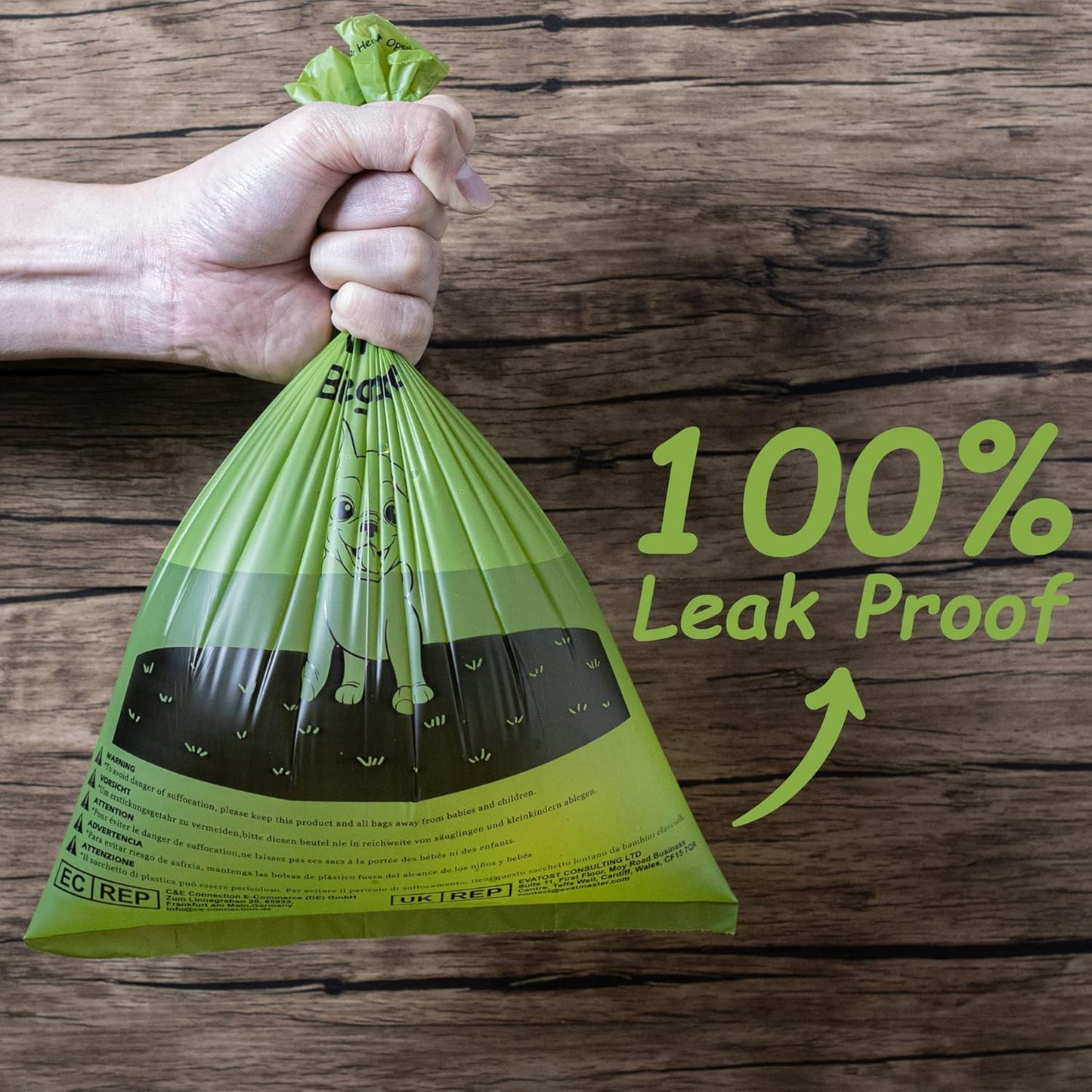 HOTGreener Walker Poop Bags for Dog Waste-540 Bags,Extra Thick Strong 100% Leak Proof Dog Waste Bags (Green)