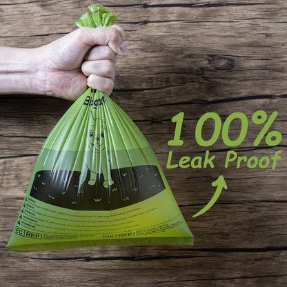HOTGreener Walker Poop Bags for Dog Waste-540 Bags,Extra Thick Strong 100% Leak Proof Dog Waste Bags (Green)