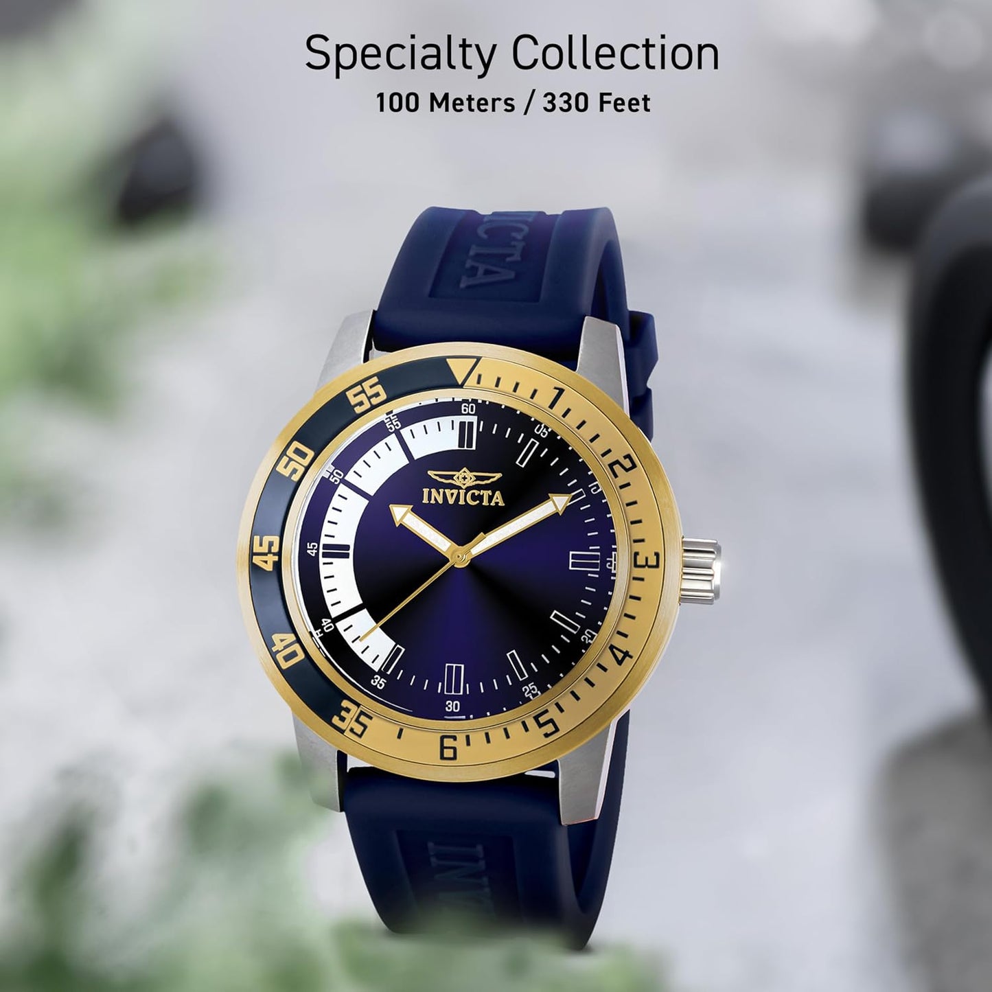 HOTInvicta Men's Specialty Silicone Quartz Watch
