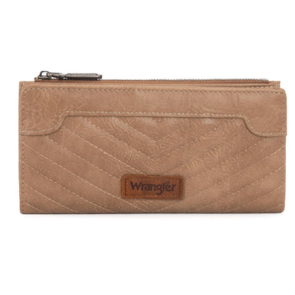 HOTMontana West Wrangler Cow Print Wallets Womens Bifold Credit Card Wallet Women's Wallets, Card Cases & Money Organizers Brown Wallet for Women Ladies Female Cash Wallett with Smooth Zipper