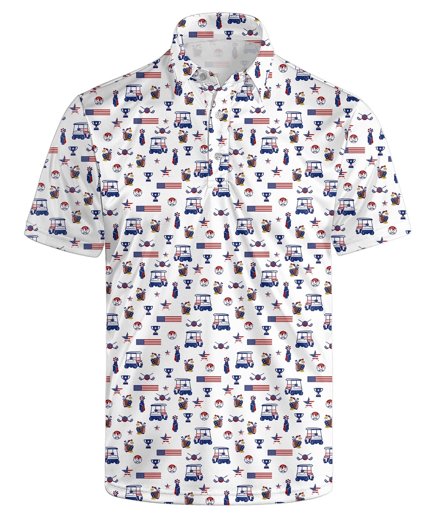 HOTGolf Polos for Men Funny Moisture Wicking Golf Shirts Performance Quick-Dry Polo Shirts Short Sleeve