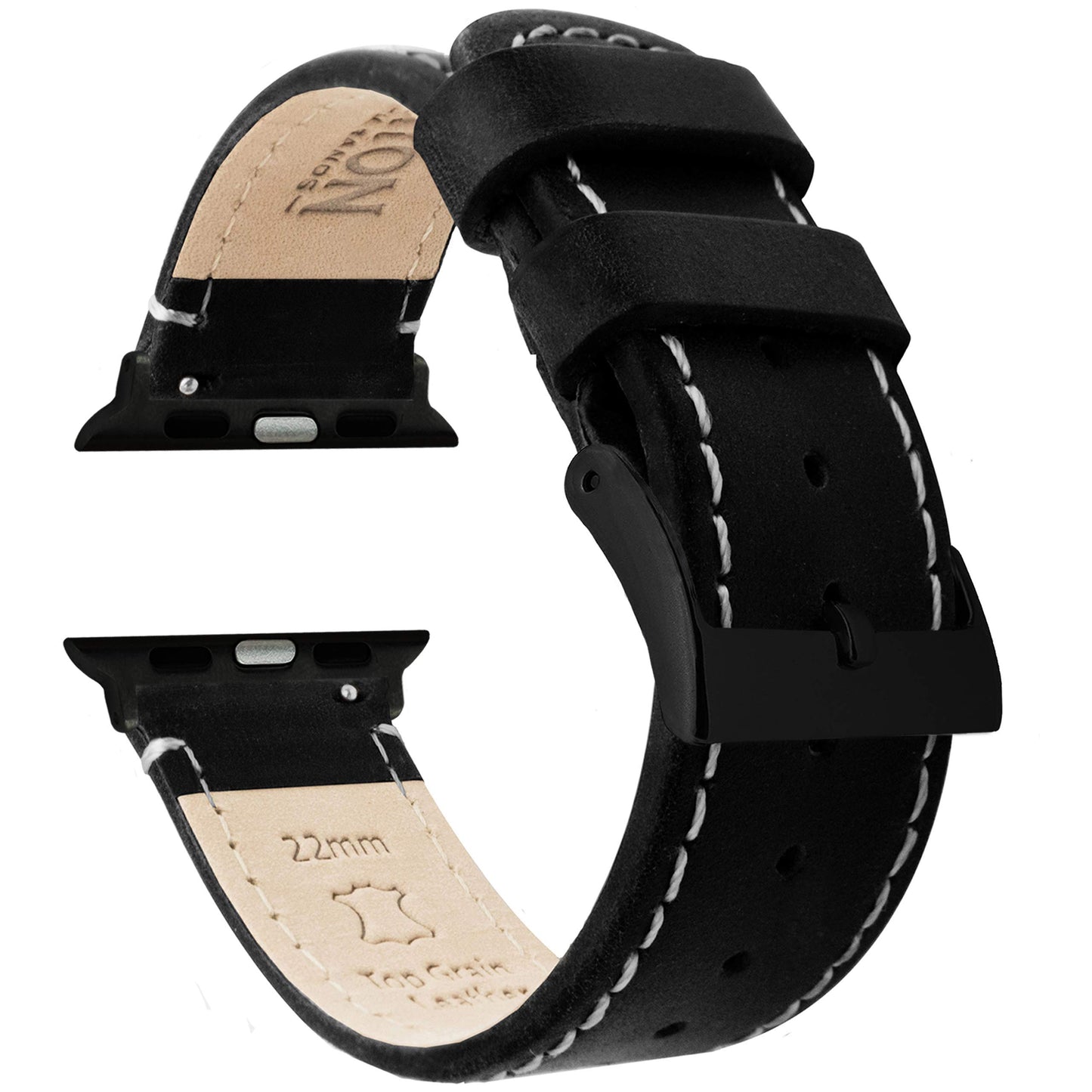 HOTBARTON WATCH BANDS - Top Grain Leather Watch Bands Compatible with Apple Watch Models - 1, 2, 3, 4, 5, 6, 7, 8, 9, 10, SE, Ultra & Ultra 2