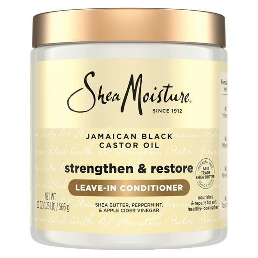 HOTSheaMoisture Leave In Conditioner, Jamaican Black Castor Oil to Soften, Detangle & Reduce Breakage, 20 oz