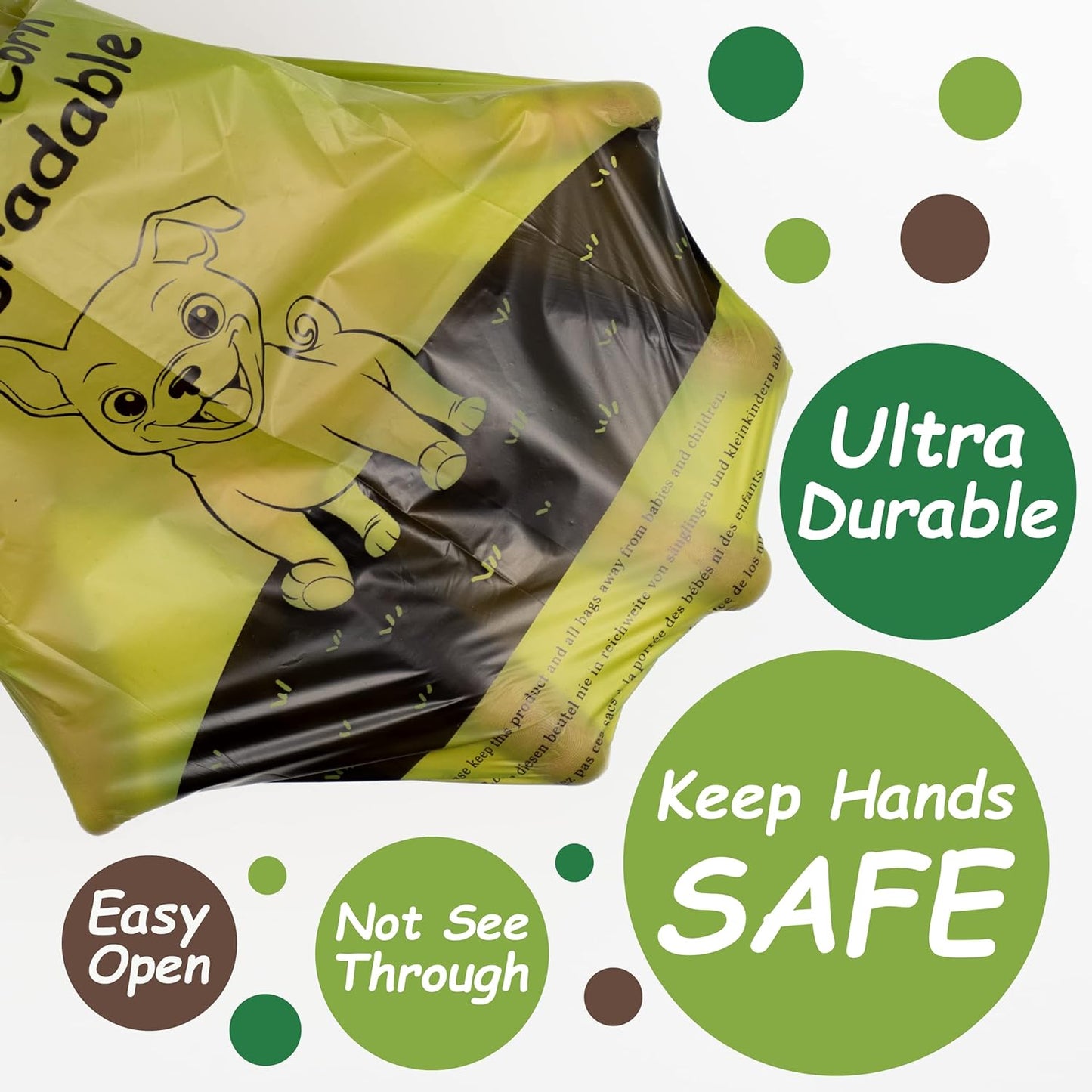 HOTGreener Walker Poop Bags for Dog Waste-540 Bags,Extra Thick Strong 100% Leak Proof Dog Waste Bags (Green)