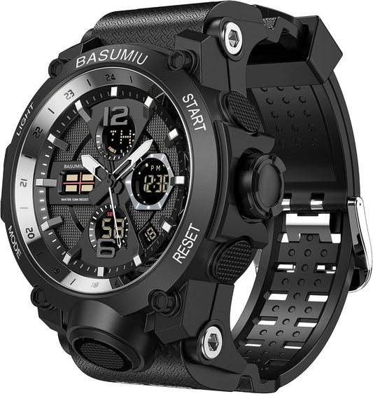 HOTGold Military Dive Tactical Digital Man Watches for Men Nice Luxury Waterproof Diver Mens Watches Work Black Sports