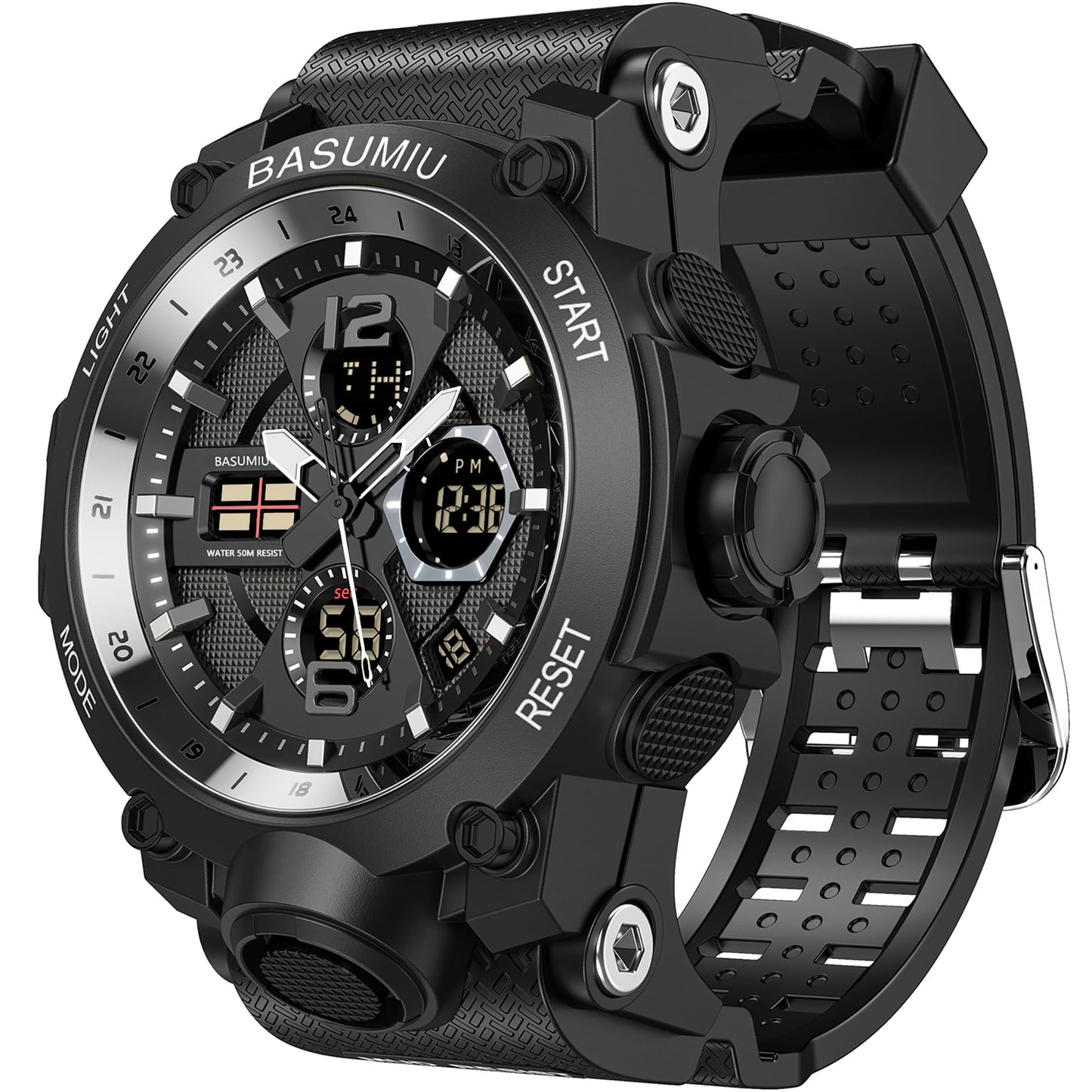 HOTGold Military Dive Tactical Digital Man Watches for Men Nice Luxury Waterproof Diver Mens Watches Work Black Sports