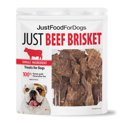 HOTJust Food for Dogs Single Ingredient Healthy Dog Treats and Dog Snacks, Jerky Treats, Human Grade, Preservative and Grain Free, Rawhide Free Chews, Low Calorie Treat - Chicken Breast, 5 oz
