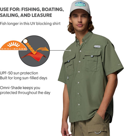 HOTColumbia Men's PFG Bahama II Short Sleeve Fishing Shirt