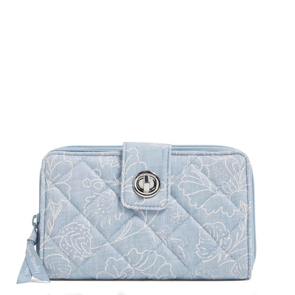HOTCotton Turnlock Wallet With Rfid Protection