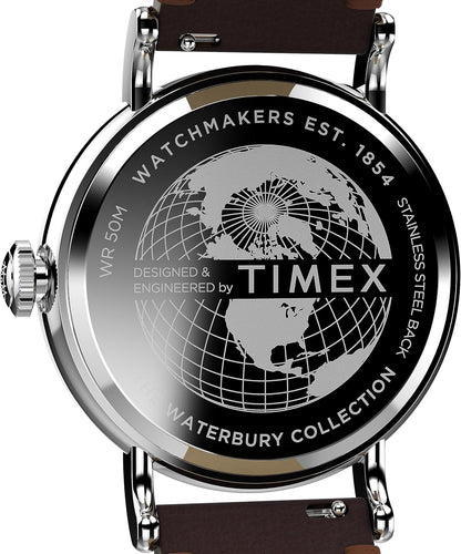 HOTTimex Waterbury 39mm Men’s Analog Watch | Durable Stainless Steel Case | Day and Date Window | Durable Design | 100M Water Resistance