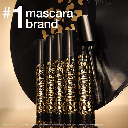 HOTtarte maneater mascara – Extreme Curl, Instant Volume & Length, 16HR Ultra-Creamy Longwear Eye Makeup