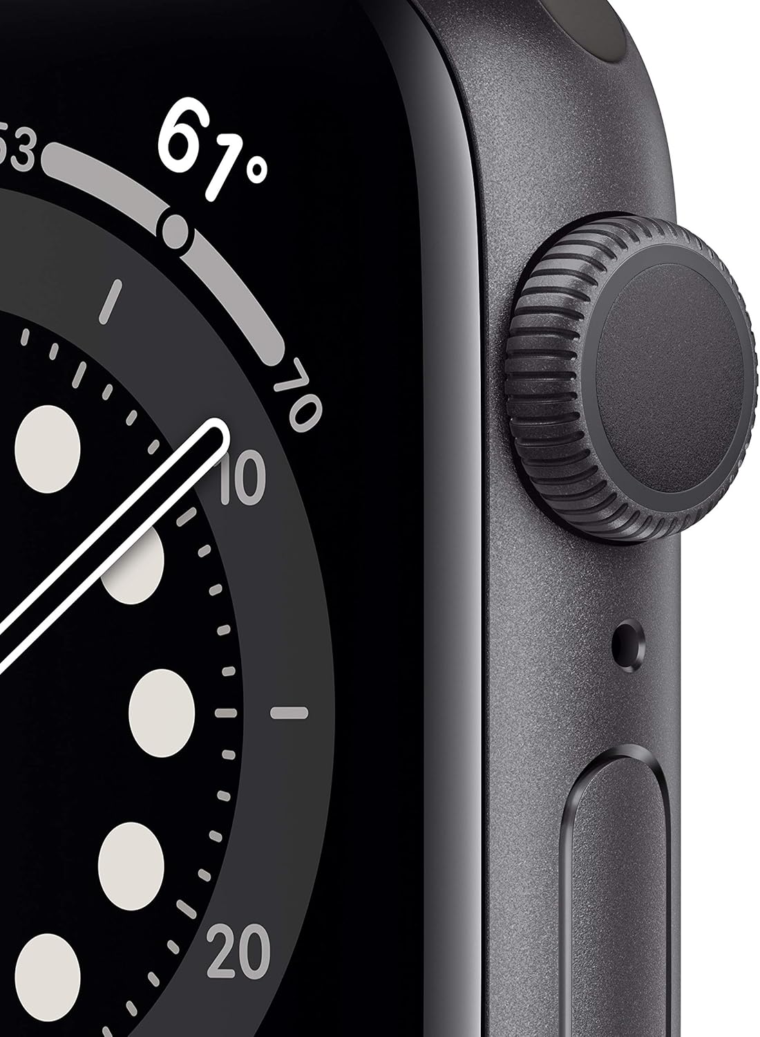 HOTApple Watch Series 6 (GPS, 40mm) - Space Gray Aluminum Case with Black Sport Band (Renewed)