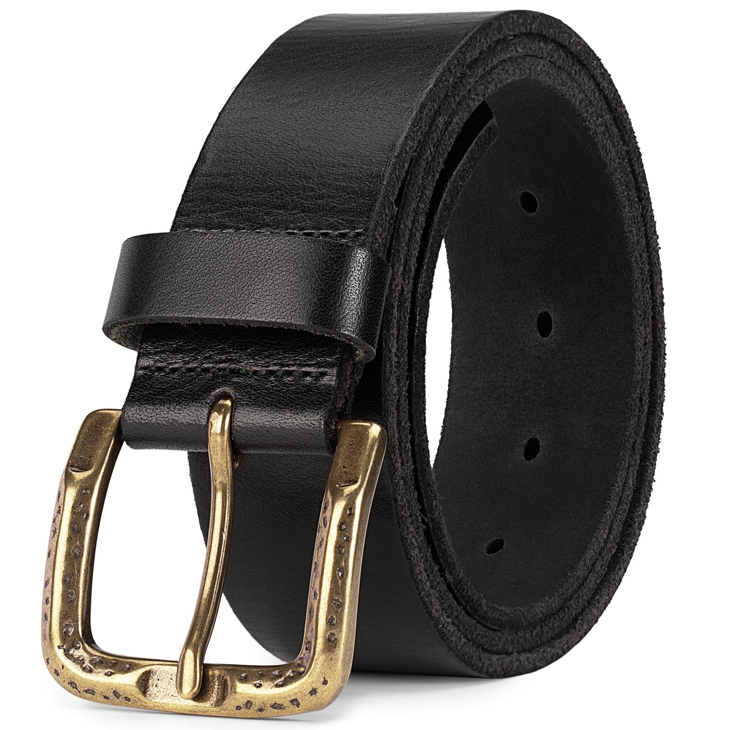 HOTThicken Full Grain Leather Mens Belt Heavy Duty Mens Work Belt Mens Belt High Hardness Buckle Packed In Gift Box