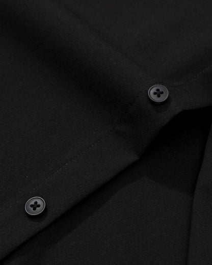 HOTAlimens & Gentle Men's Dress Shirt Regular Fit Stretch Stain Shield Long Sleeve Solid Business Wedding Button Down Shirts