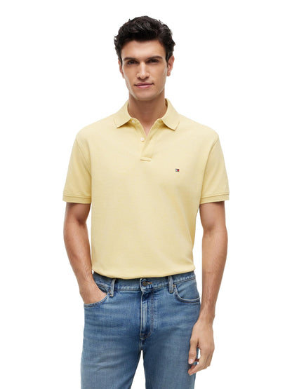 HOTTommy Hilfiger Men's Short Sleeve Polo Shirts in Classic Fit with Stretch and Organic Pique Cotton