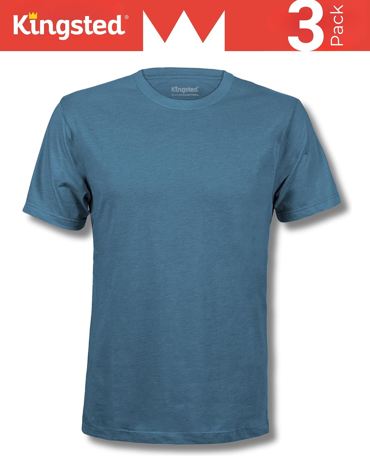 HOTKingsted T-Shirts for Men Pack - Royally Comfortable - Super Soft Premium Fabric - Well-Crafted Classic Tee