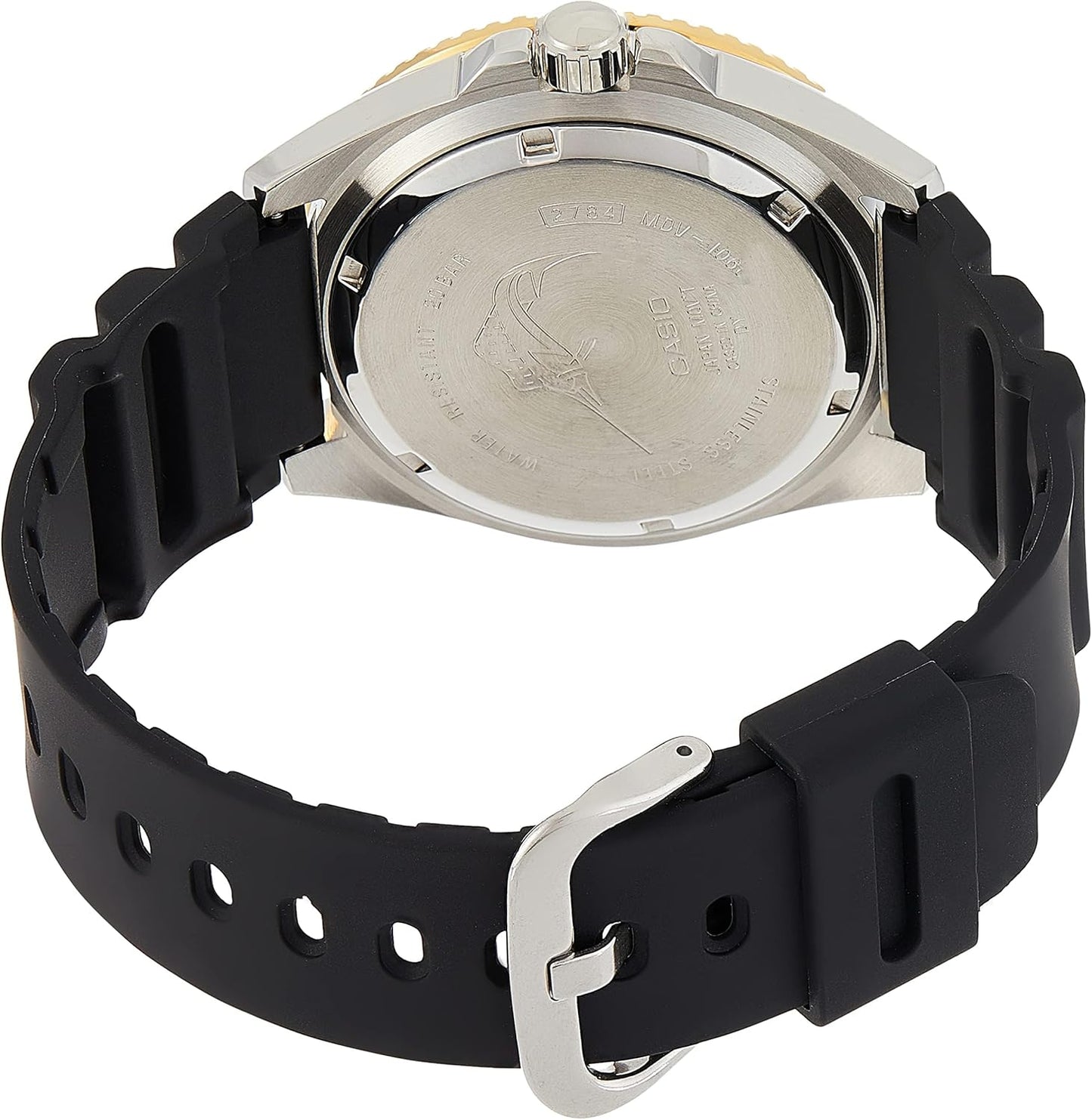 HOTCasio MDV106 Series | Unisex Analog Watch | 200M WR | Stainless Steel Case | Resin Band | 2 Hand Analog (HR, Min, SEC) | Date Display | Screw Down Crown/Screw Down Caseback | 3 Year Battery