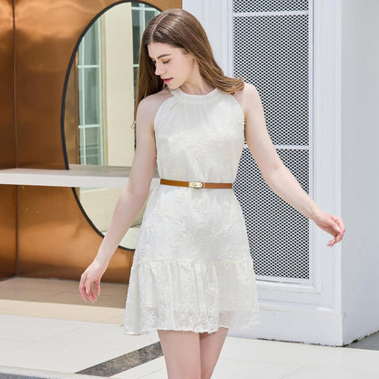 HOTWomen’s Skinny Leather Belt with Gold or Silver Turn-Lock Buckle – Adjustable Thin Belt for Dresses, Office & Wedding
