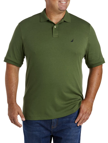 HOTNautica Men's Classic Fit Short Sleeve Dual Tipped Collar Polo Shirt