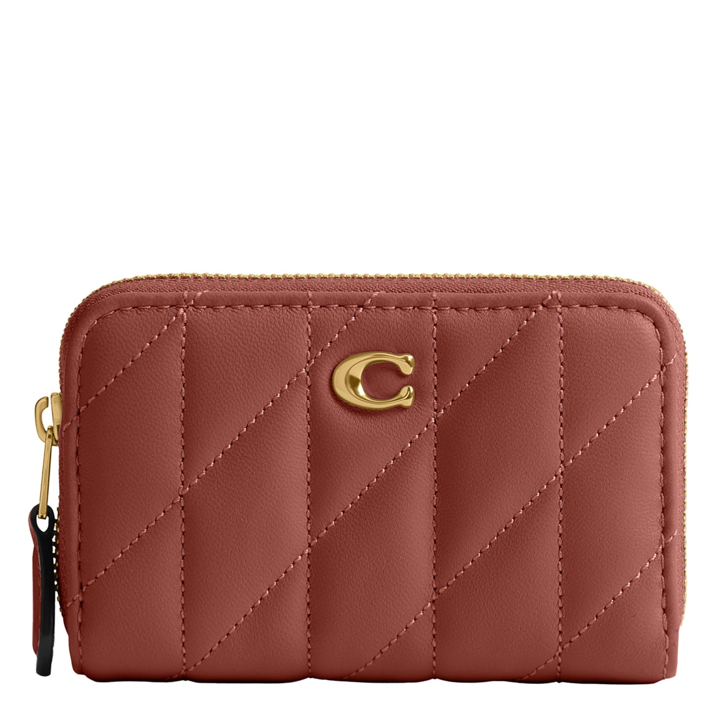 HOTCoach Essential Small Zip Around Card Case with Quilting