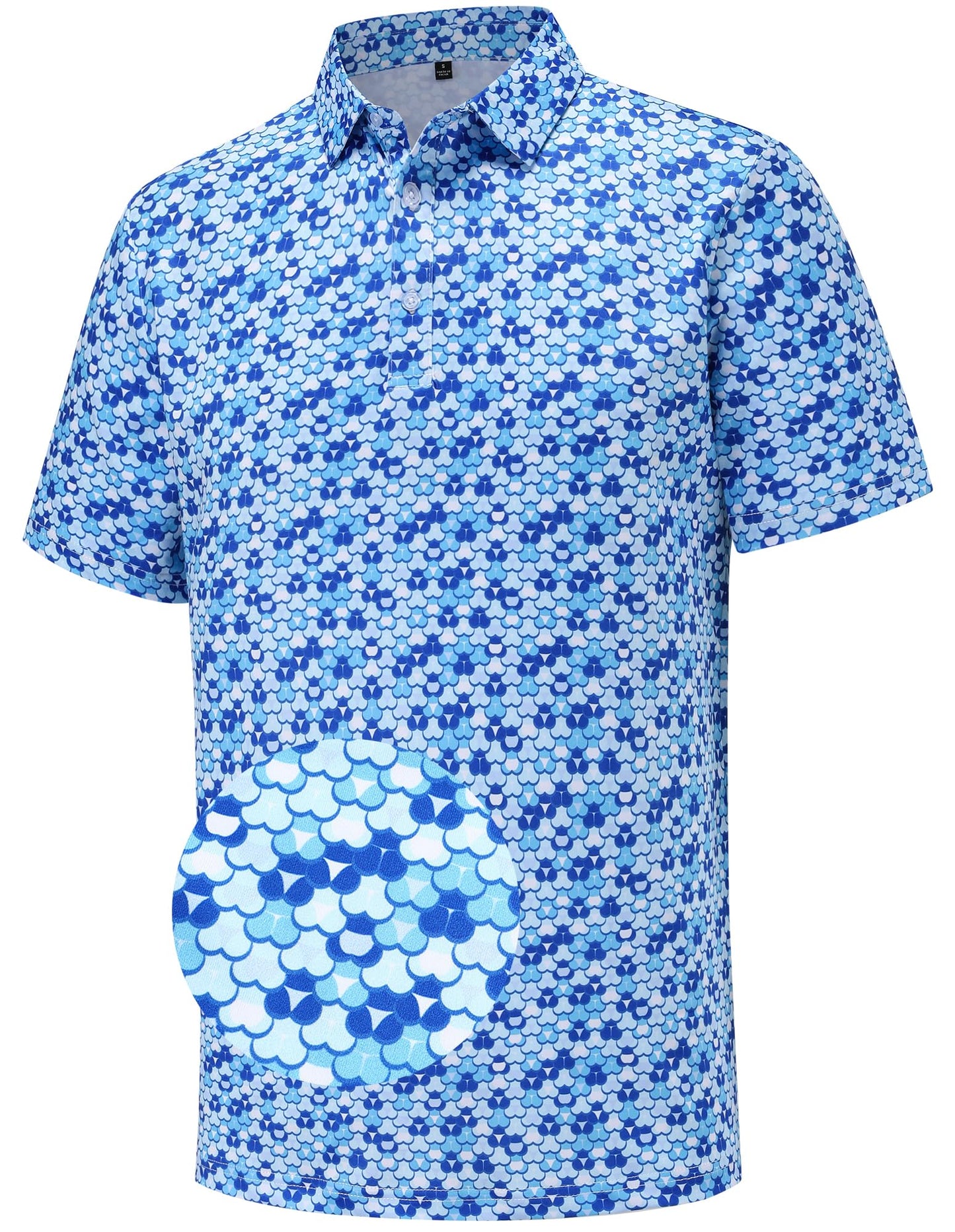 HOTMens Golf Polo Shirts Short Sleeve Moisture Wicking Dry Fit Performance Casual Funny Golf Polo Shirts for Men