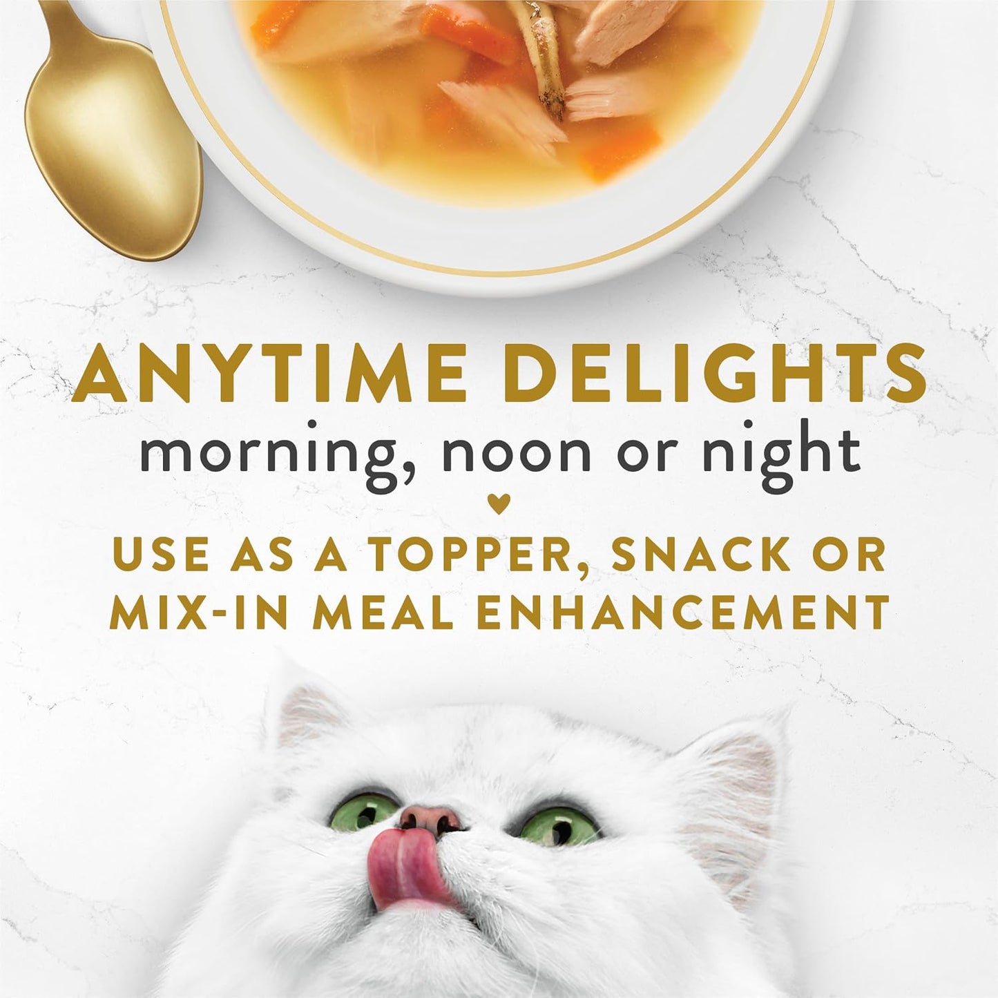 HOTPurina Fancy Feast Lickable Wet Cat Food Broth Complement Classics Collection Variety Pack - (Pack of 12) 1.4 oz. Pouches
