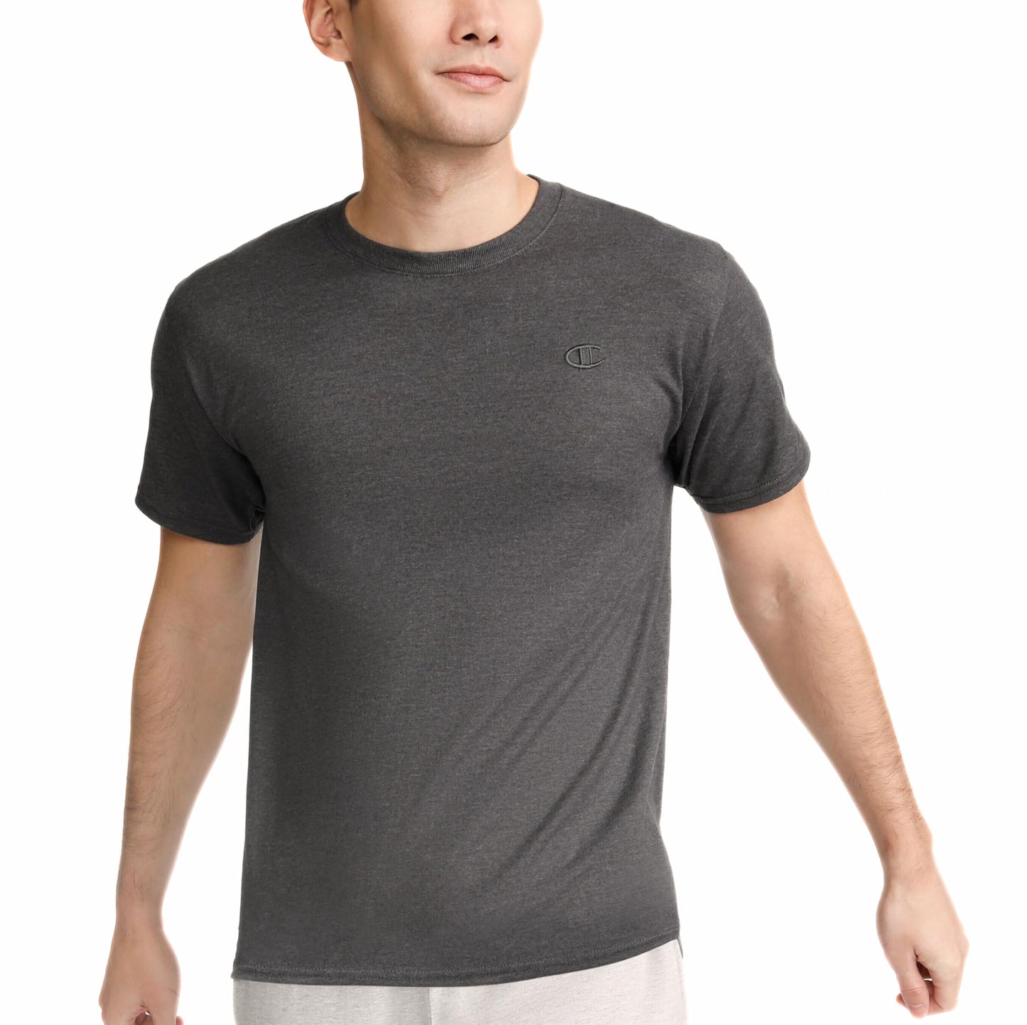 HOTChampion Men's Classic Short Sleeve T-Shirt, Standard Fit, Midweight 100% Cotton, Available in Regular and Big & Tall